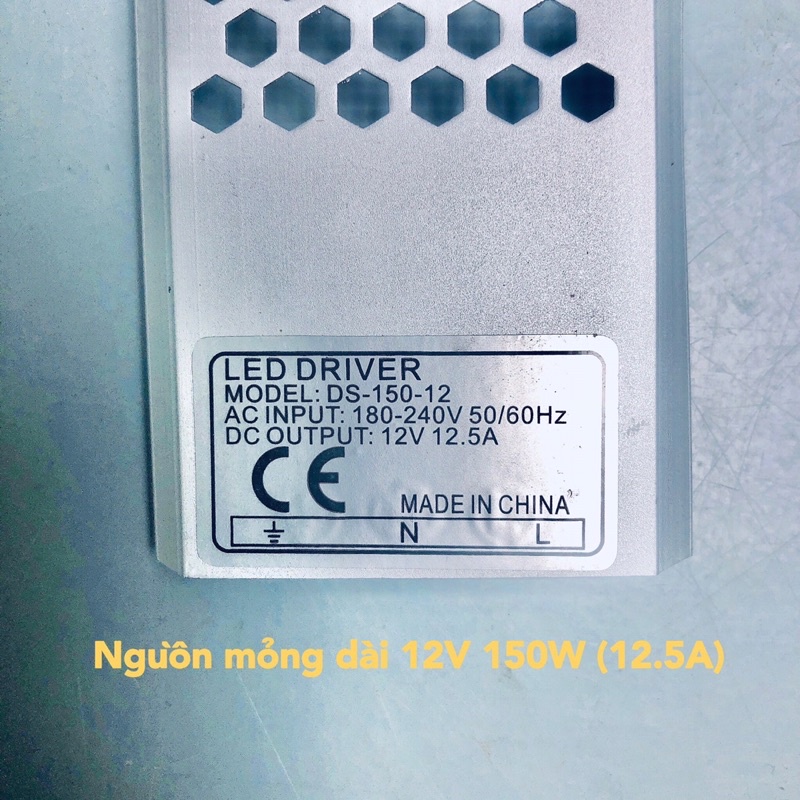 Nguồn tổ ong, nguồn led siêu mỏng 12V 12,5A