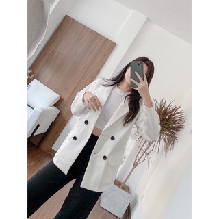 [Bl124] Blazer 1 lớp 4 khuy nắp túi
