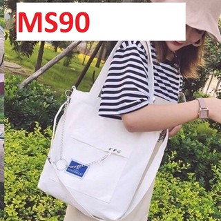 Túi tote vải thô ĐEO VAI MỌI LỨA TUỔI  [MS90]