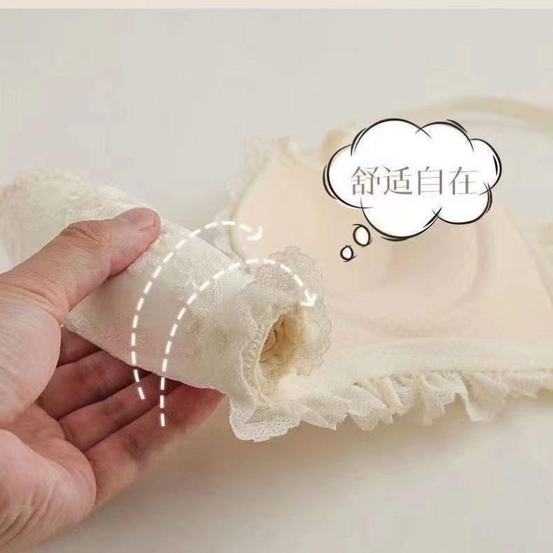 Áo lót nâng ngực không gọng phối ren gợi cảm dành cho nữ