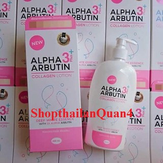 Sữa dưỡng thể trắng da Collagen Alpha Arbutin 500ml Thái Lan