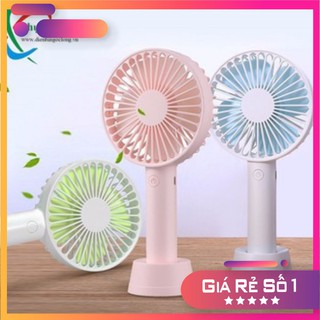 [HOT] Quạt cầm tay mini tích điện có đế để bàn siêu hot
