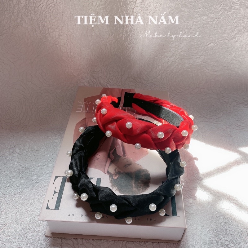 BỜM / CÀI TÓC TẾT BÍM 2 LỚP CAO CẤP - [ Nhà Nấm handmade ]