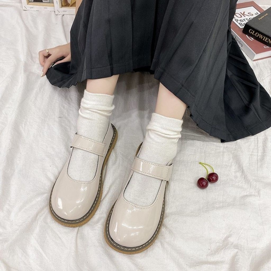 Giày oxfod nữ phong cách Lolita hoc sinh Mery Shoes MPS11 quai ngang mới | BigBuy360 - bigbuy360.vn
