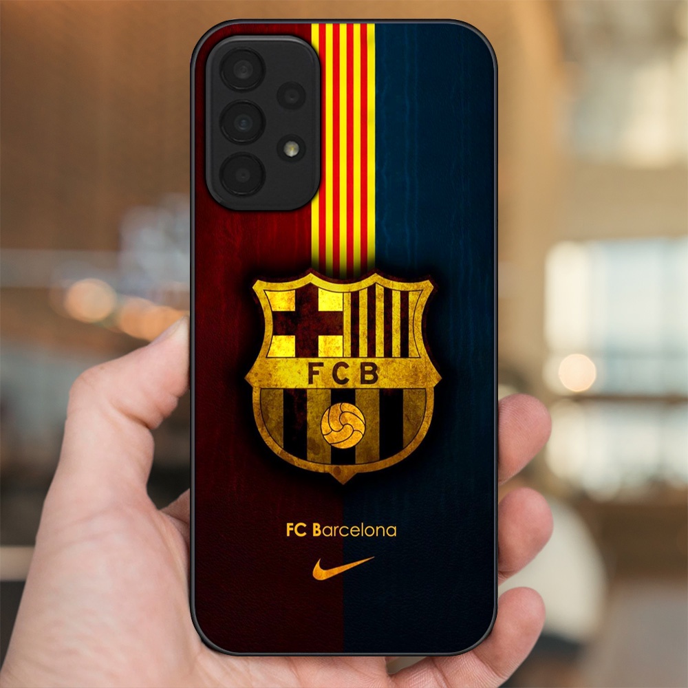 Ốp lưng Samsung A23 viền đen in hình Barcelona Barca