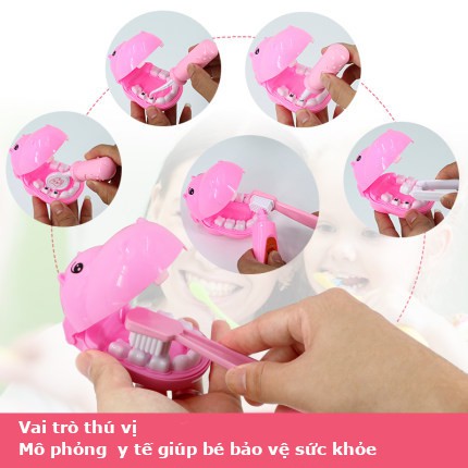 [Mã LIFETOYS1 giảm 30K đơn 99K] Đồ chơi bác sĩ cho bé gồm dụng cụ y tế, y tá 50 chi tiết có áo và mũ