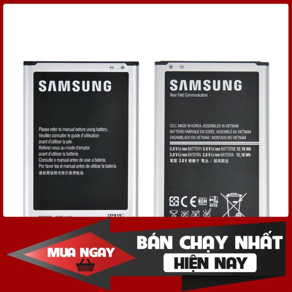 Free HOT Pin Samsung Galaxy Note 3 N9000,Dung Lượng 3200mAh ,Cam Kết Pin Loại 1