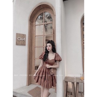 váy cúp ngực tay bồng hot hit