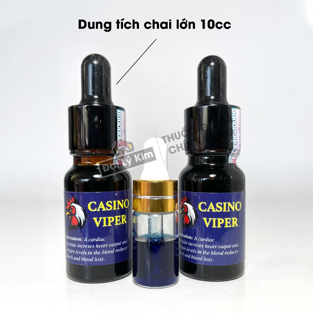 Sản phẩm hổ trợ tăng bo gà đá Casino xanh, 1cc, nhập khẩu Mexico chính hãng