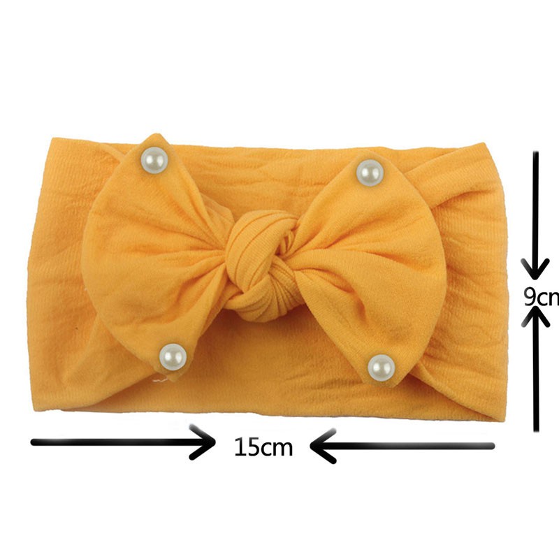 Băng Đô Nơ Co Giãn Cho Bé Gái