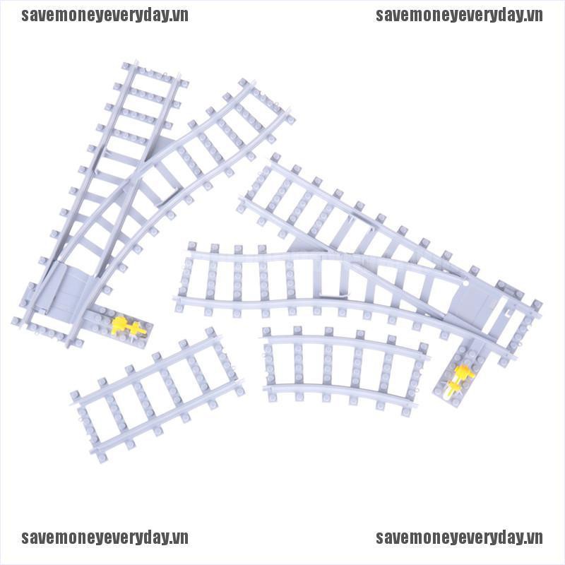 [🍄🍄Save] Train Track Technic Building Blocks Bricks Streight and Curve Track Rail Toys Children lepin train [VN]