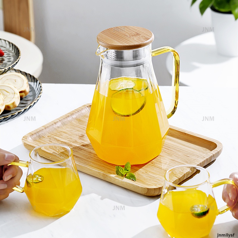 Bình thủy tinh pha cà phê/trà màu trong suốt chất lượng cao cho gia đình