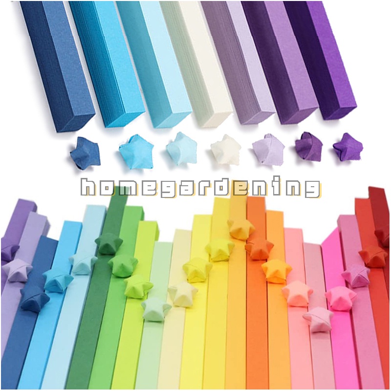 Set 90 Tờ Giấy Gấp Sao May Mắn Nhiều Màu Sắc