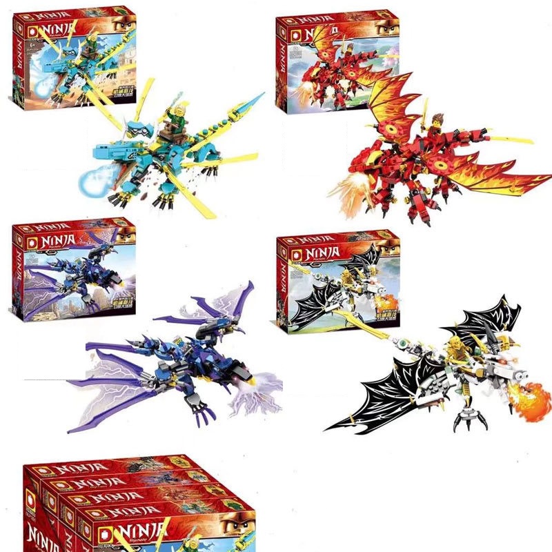 Lắp ráp xếp hình Lego Ninjago rồng DLP1204 đủ 4 mẫu