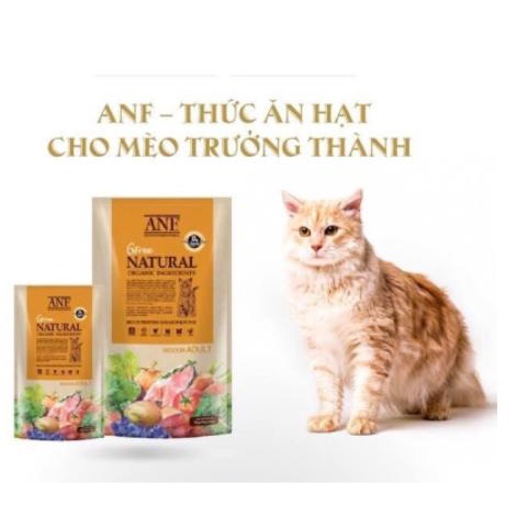 Thức Ăn Mèo Hữu Cơ ANF gói 200g, Đầy Đủ Chất Dinh Dưỡng Tăng Cường Hệ Miễn Dịch