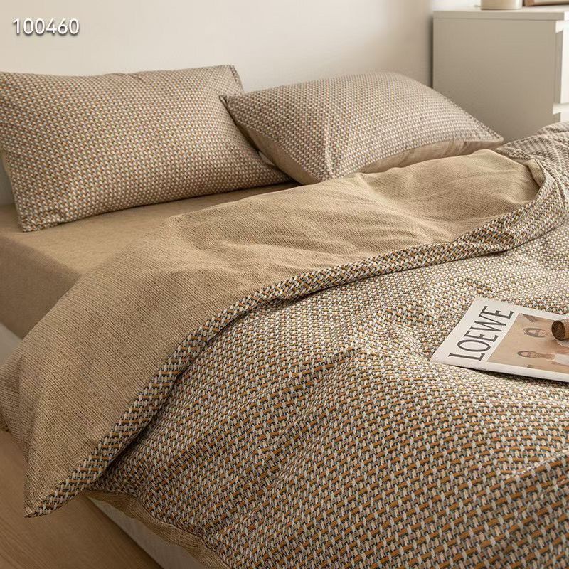 Bộ chăn ga 4 món nhập khẩu EV 276, 100% cotton living cao cấp, Đủ mọi kích thước, Miễn phí bo chun