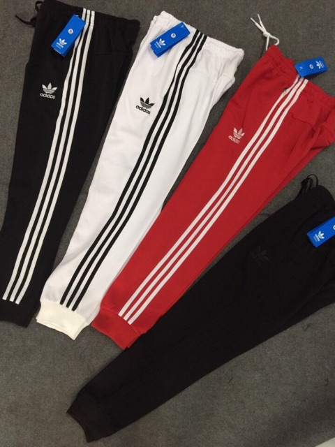 QUẦN THỂ THAO NAM - QUẦN JOGGER NAM NỮ 3 SỌC VẢI THUN CAO CẤP