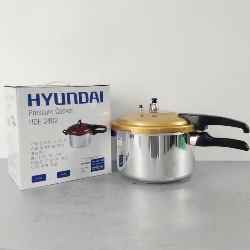 Nồi áp suất điện, nồi hầm đáy từ HYUNDAI HDE 2402G/R dung tích 7L giữ nhiệt đến 9h, tiết kiệm điện [Bảo Hành 12 Tháng]