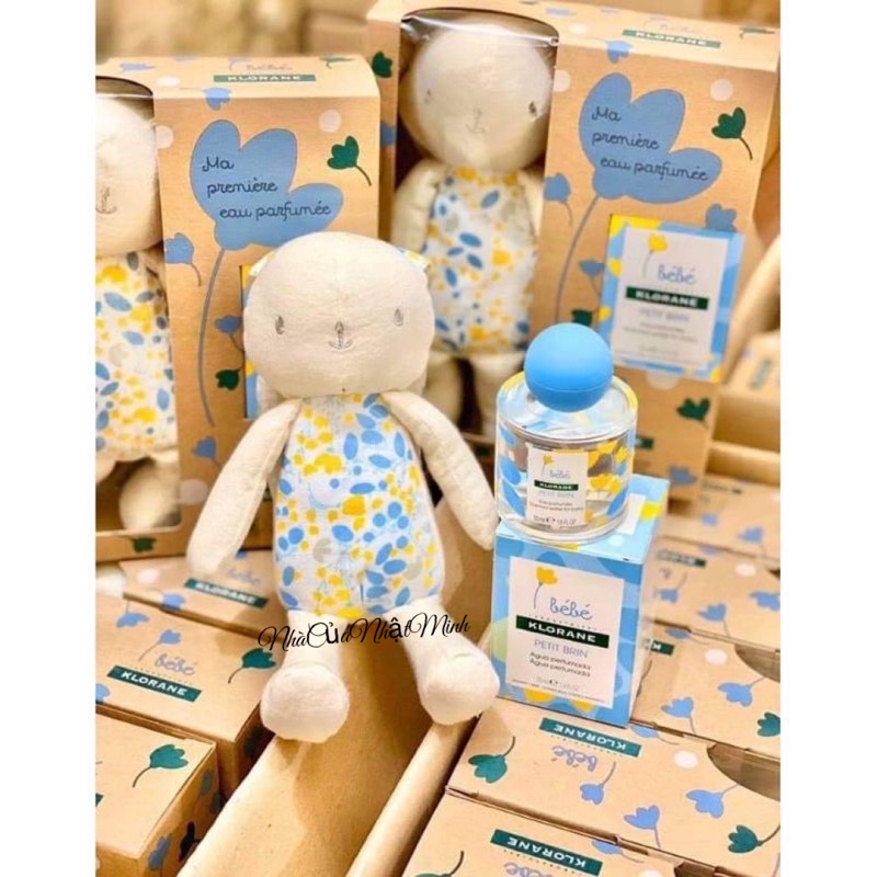 Set nước hoa + gấu bông BeBe Klorane ( Pháp )