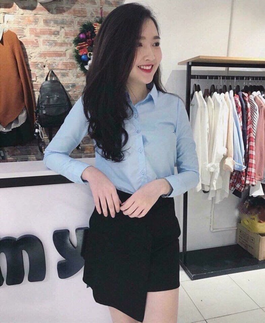 Somi trắng không nhăn 🍍FREE SHIP🍍 Sơ mi trắng nữ hàng Quảng Châu giá rẻ | BigBuy360 - bigbuy360.vn