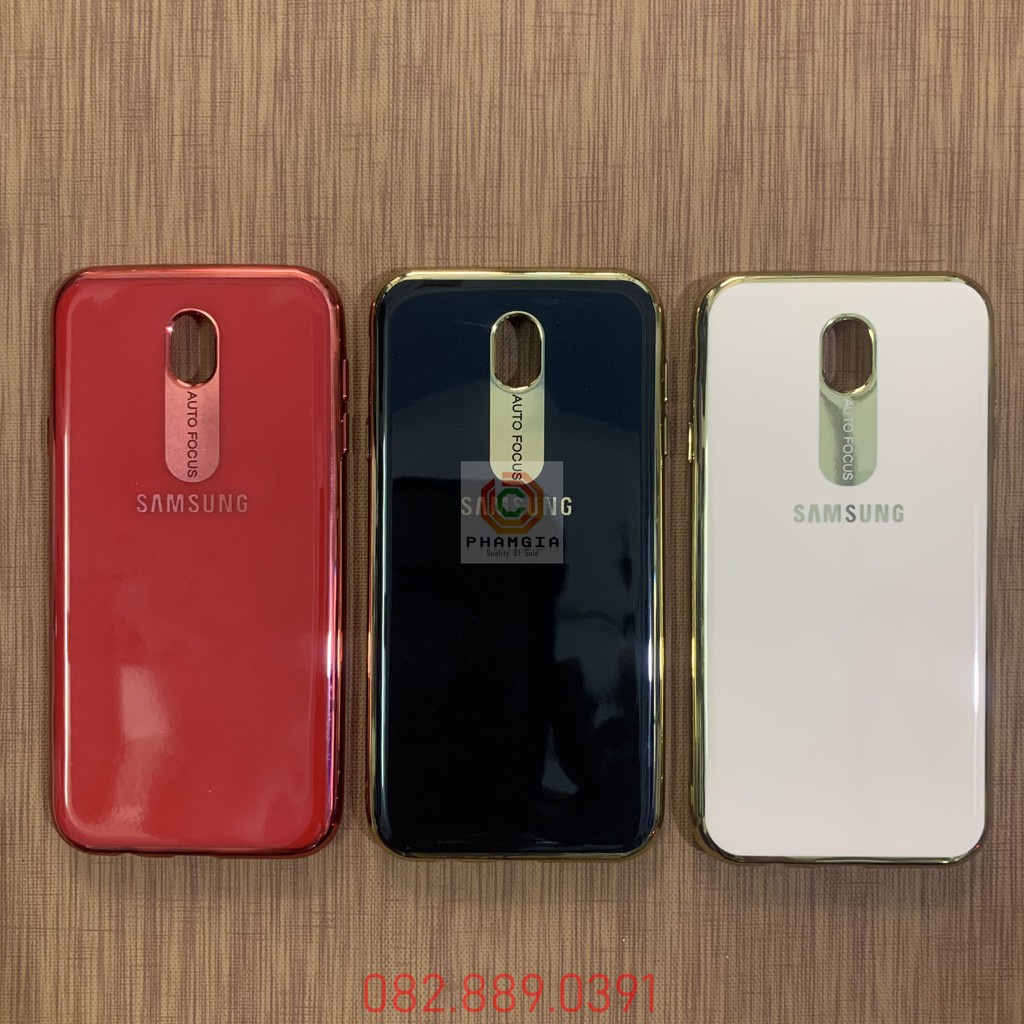Ốp lưng samsung J730 dẻo lưng bóng viền nổi