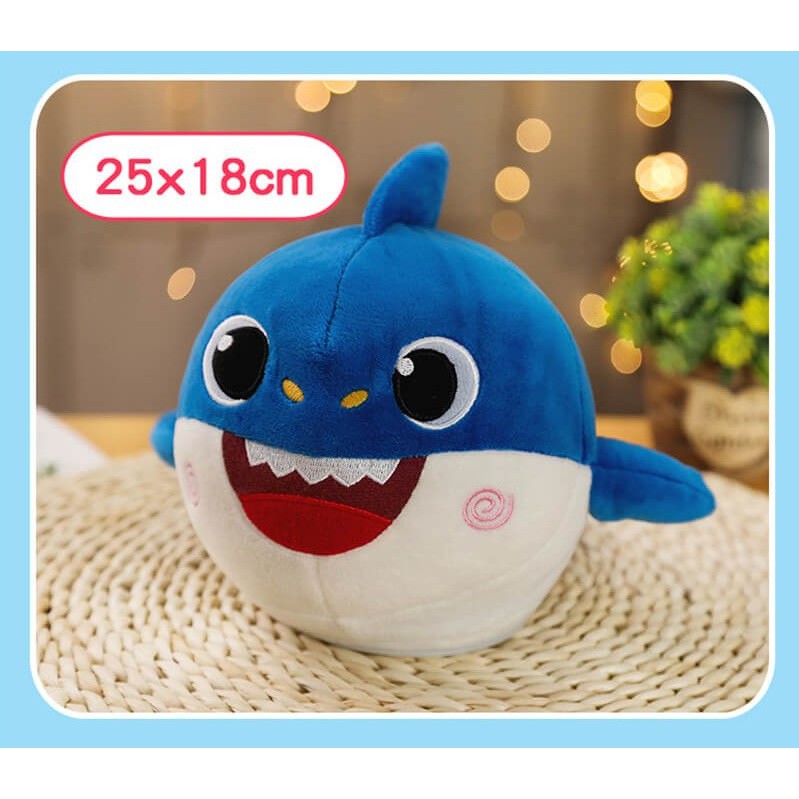 Gấu bông cá mập baby shark xoay theo nhạc