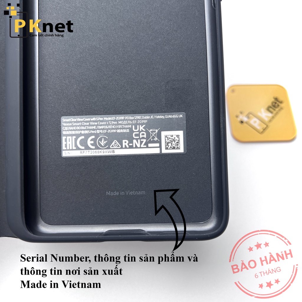 Bao da kèm Spen S21 Ultra Clear View Cover Chính hãng Samsung, bao da kháng khuẩn [Bảo hành 6 tháng lỗi 1 đổi 1]