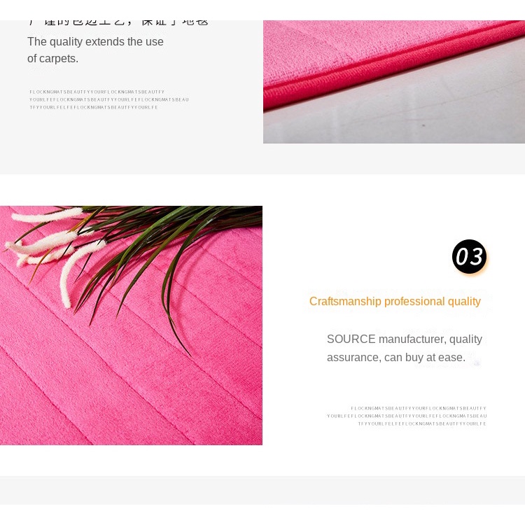 Thảm Chùi Chân Lót Sàn Bằng Lông Cừu San Hô Họa Tiết Kẻ Sọc Cho Nhà Tắm/Phòng Ngủ