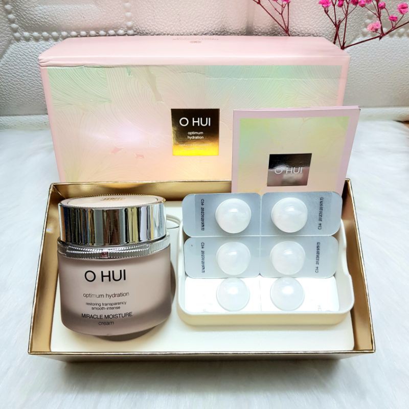 🌸Set kem Ohui Miracle Moisture  bản Limited 100ml