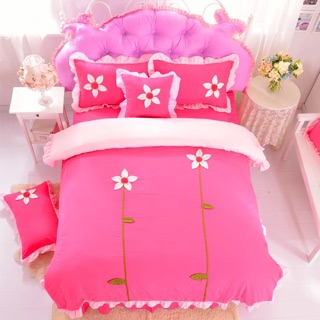 Set ga phủ giường thêu hoa