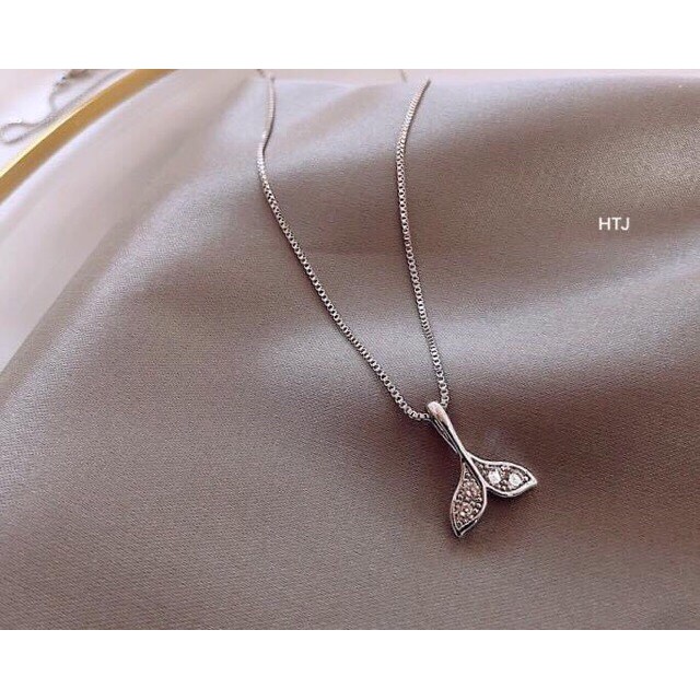 Dây chuyền nữ hình đuôi cá bạc ý cao cấp LINH MIU SILVER