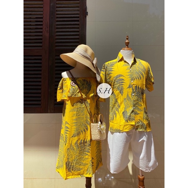 Bộ đồ gia đình đi biển, đi du lịch, đồng phục nhóm