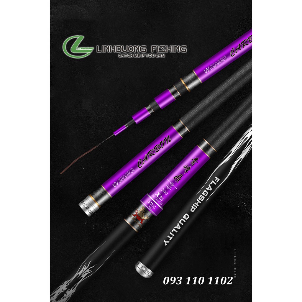 Cần câu tay Handing - Thanh Phong Đỉnh có vòng gác cần