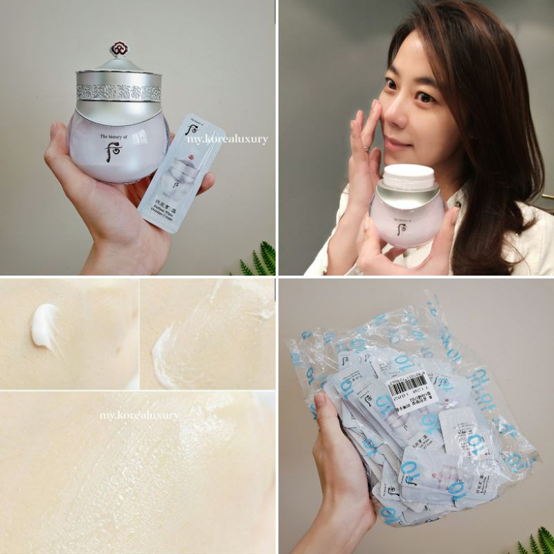 Gói kem dưỡng trắng da ngừa thâm nám Whoo Trắng Radiant White Moisture Cream