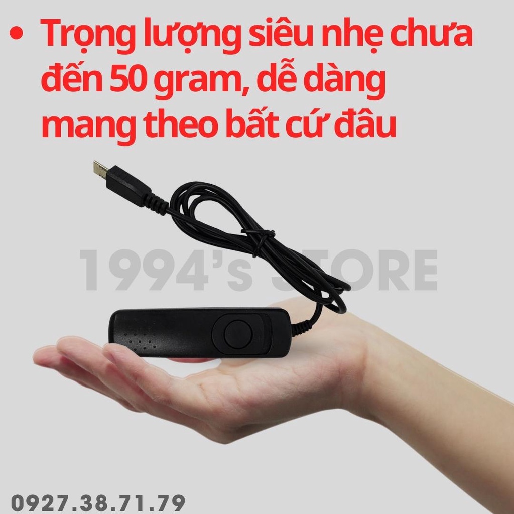 (CÓ SẴN) Dây bấm mềm Cuely RM-VPR1 cho Sony và RR-100 RR-90 cho Fujfilm bản Version 2 - Chính hãng Cuely