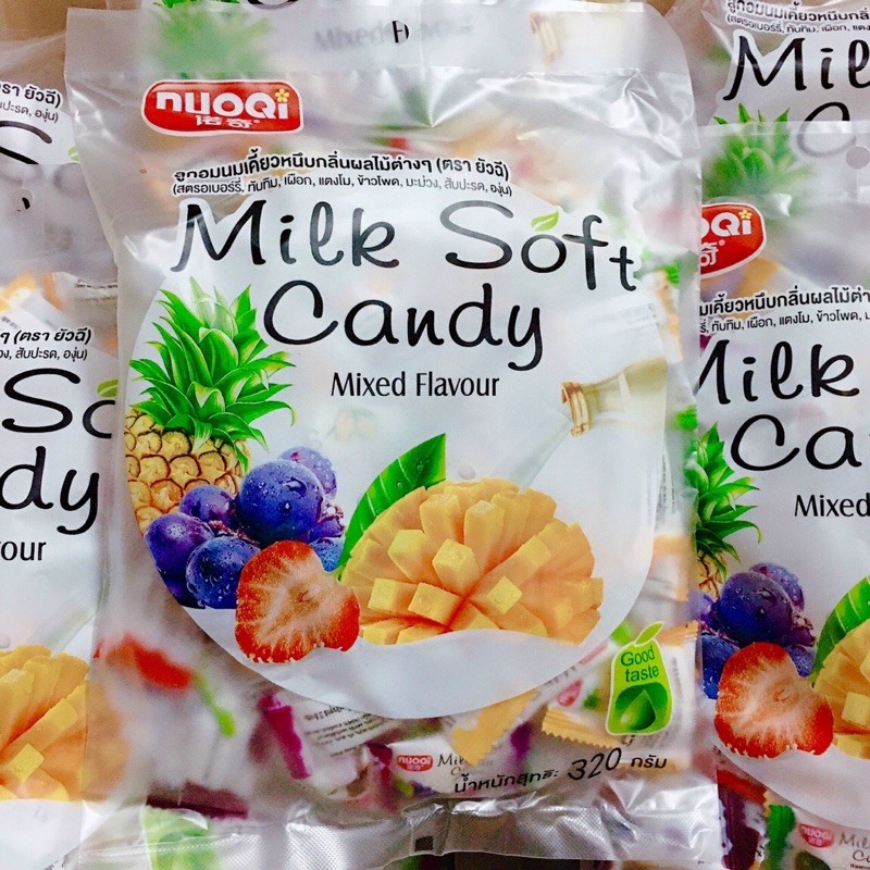 (Mới)Kẹo dẻo trái cây Milk Soft Candy 320g Thái lan