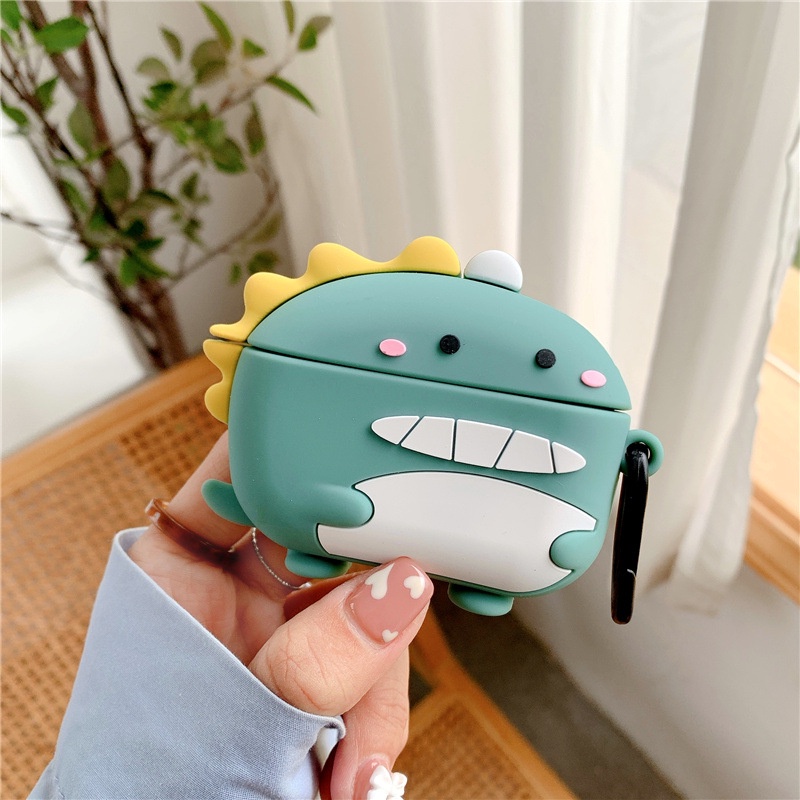 Ốp Vỏ Bảo Vệ Hộp Sạc Tai Nghe Không Dây Beat Studio Buds Khủng long