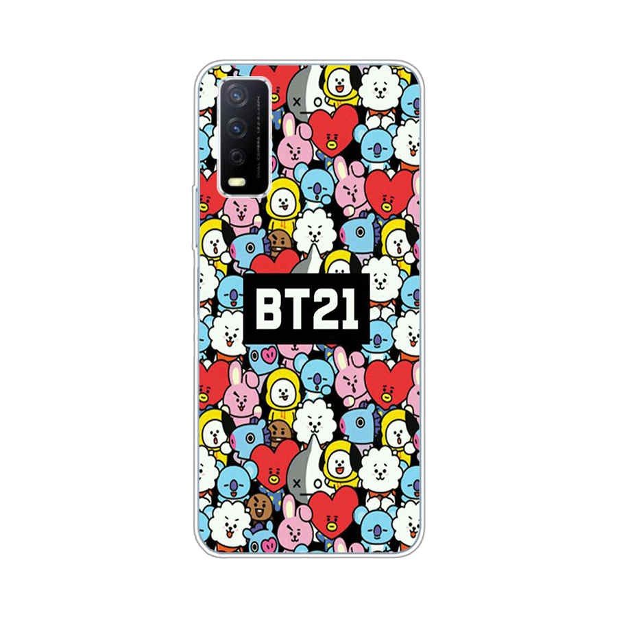 Ốp lưng silicone TPU hình BT21 BTS mềm cho Vivo y85 v9 pro v11 pro v17 pro y12s y20s y20 y17