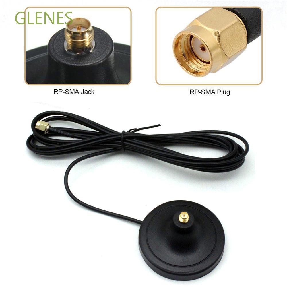 Dây Cáp Nối Dài Ăng Ten Wifi Không Dây Rp-Sma 300cm Bằng Đồng Nguyên Chất Có Đế Nam Châm Nhiều Màu Cho Bộ Định Tuyến / Thẻ Mạng