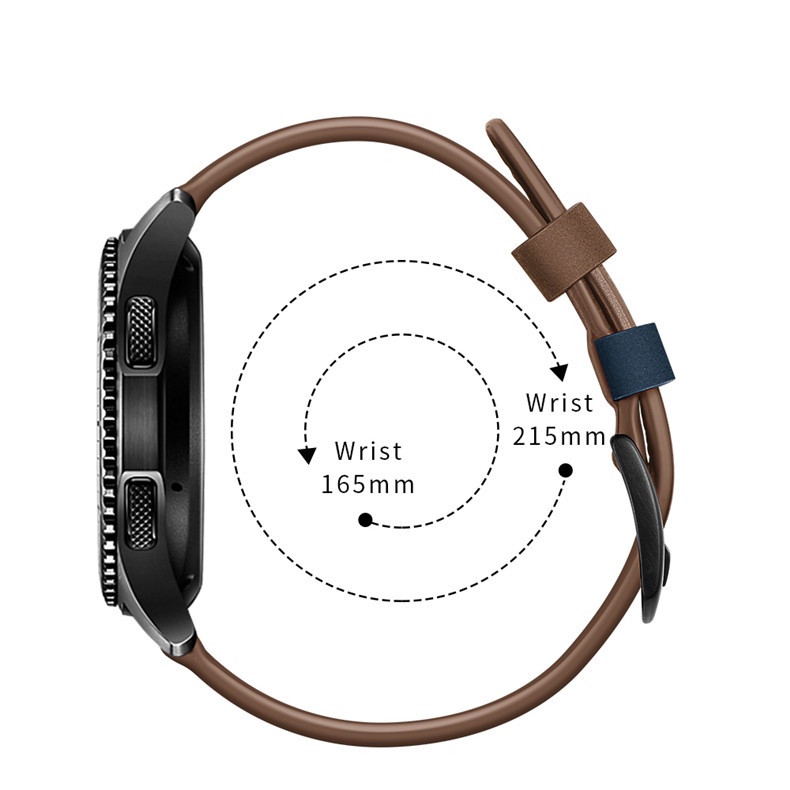 Dây Đeo Bằng Da Cho Đồng Hồ Thông Minh Samsung Galaxy Watch 4 / Classic / Active 2 46Mm / 42Mm / 40Mm / 44Mm / 44Mm / GTR4 GTS 4 / 2 / 3 / Mini 20Mm 22Mm