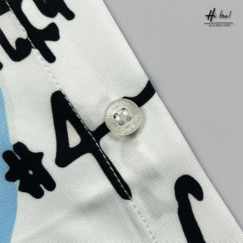 Áo sơ mi nam tay ngắn họa tiết HIBRO chất vải lụa Kate Mỹ cao cấp mềm, mịn, mát không nhăn và không bong tróc - MÃ H05