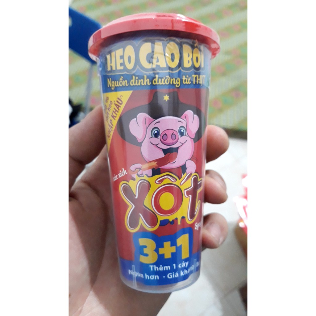 Thùng 48 Hộp Xúc Xích Heo Cao Bồi Masan Mix Nhiều Vị