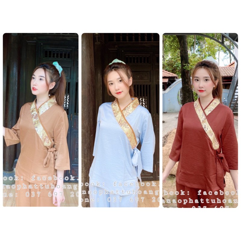 HÀNG ĐỘC QUYỀN- ĐỒ PHẬT TỬ, ĐỒ LAM ĐI CHÙA VẢI CAO CẤP - NHẬT TUYẾT NHUNG