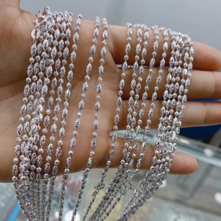 Dây chuyền bi Ý bạc 925 cao cấp, siêu sáng siêu sang, siêu bền và chắc chắn ( dây lẻ k mặt )