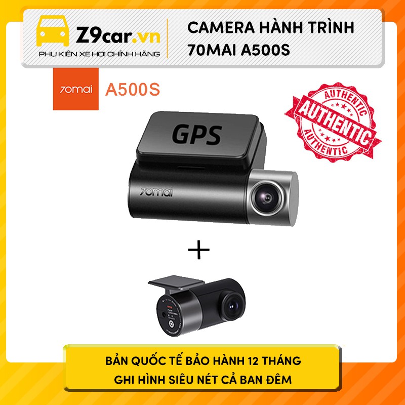 Camera hành trình 70mai A500S bản Quốc tế cho ô tô | Bảo hành 12 tháng