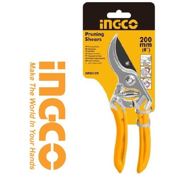 Kéo cắt tỉa cành làm vườn 200mm 8inch INGCO HPS0109