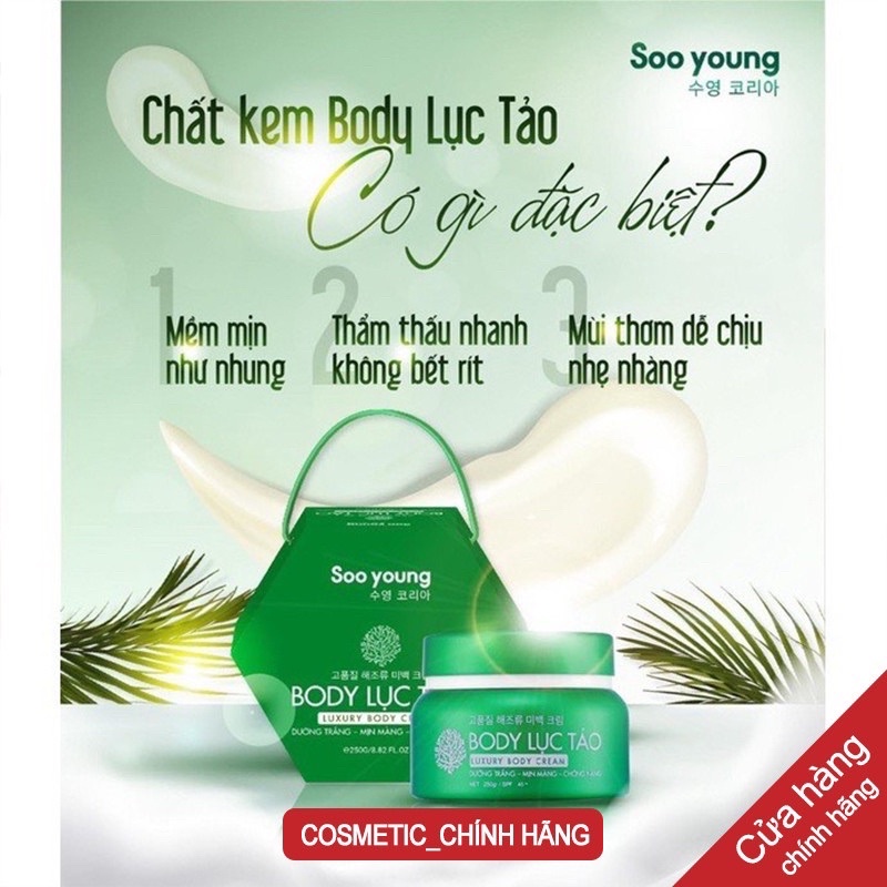 body lục tảo soo young mẫu cũ Kem Body Lục Tảo Soo Young 250g Hàn Quốc