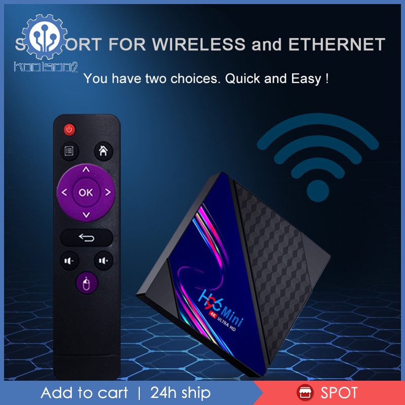 🆙Hàng sẵn sàng🆙Android 10.0 Smart Box RK3228A Chip 2.4G 5.0G WIFI 3D Smart Player