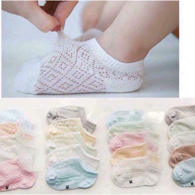 SÉT 5 ĐÔI TẤT LƯỚI CHO BÉ