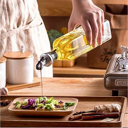 [HCM] Combo 2 Chai Thủy Tinh Đựng Thực Phẩm Dáng Vuông, Chai Đựng Gia Vị, Chai Lọ Chiết Rót Dầu - Dung Tích 500ml